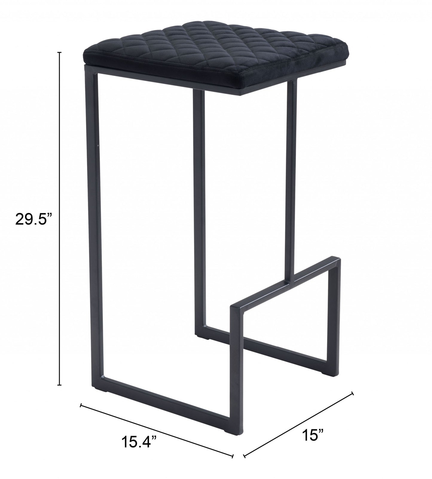 30" Steel Backless Bar Height Bar Chair