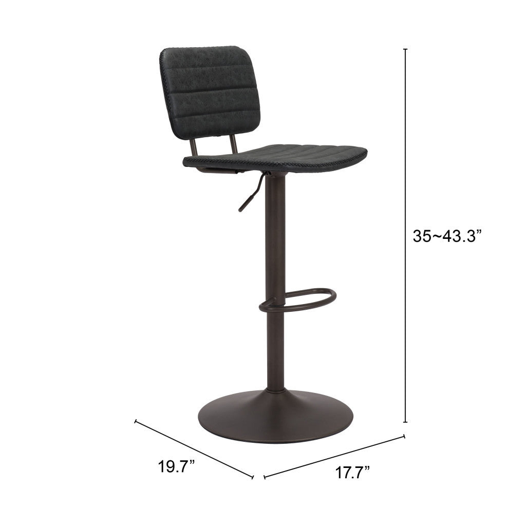 Adjustable Height Steel Swivel Low Back Counter Height Bar Chair