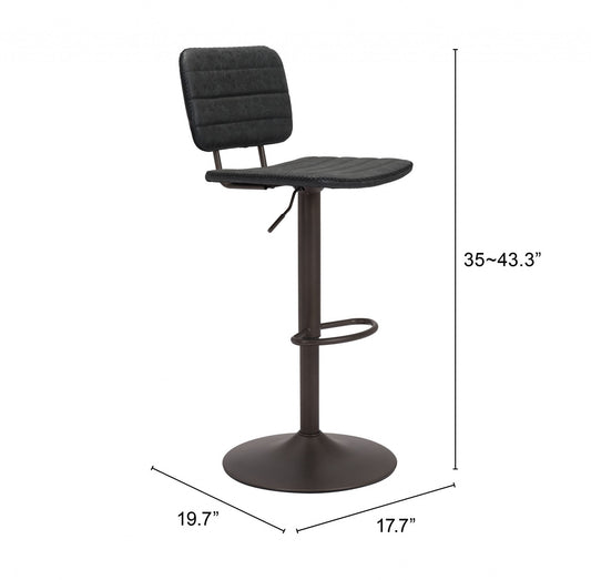 Adjustable Height Steel Swivel Low Back Counter Height Bar Chair