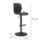 Adjustable Height Steel Swivel Low Back Counter Height Bar Chair