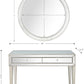 Silver Beaded Mirror and Console Table