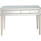 Silver Beaded Mirror and Console Table