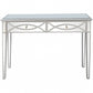 Silver Glass Mirror Console Table