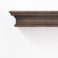 24" Rustic Brown and Black Floating Shelf