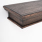 24" Rustic Brown and Black Floating Shelf