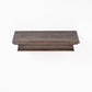 24" Rustic Brown and Black Floating Shelf