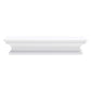 23" Classic White Floating Wall Shelf