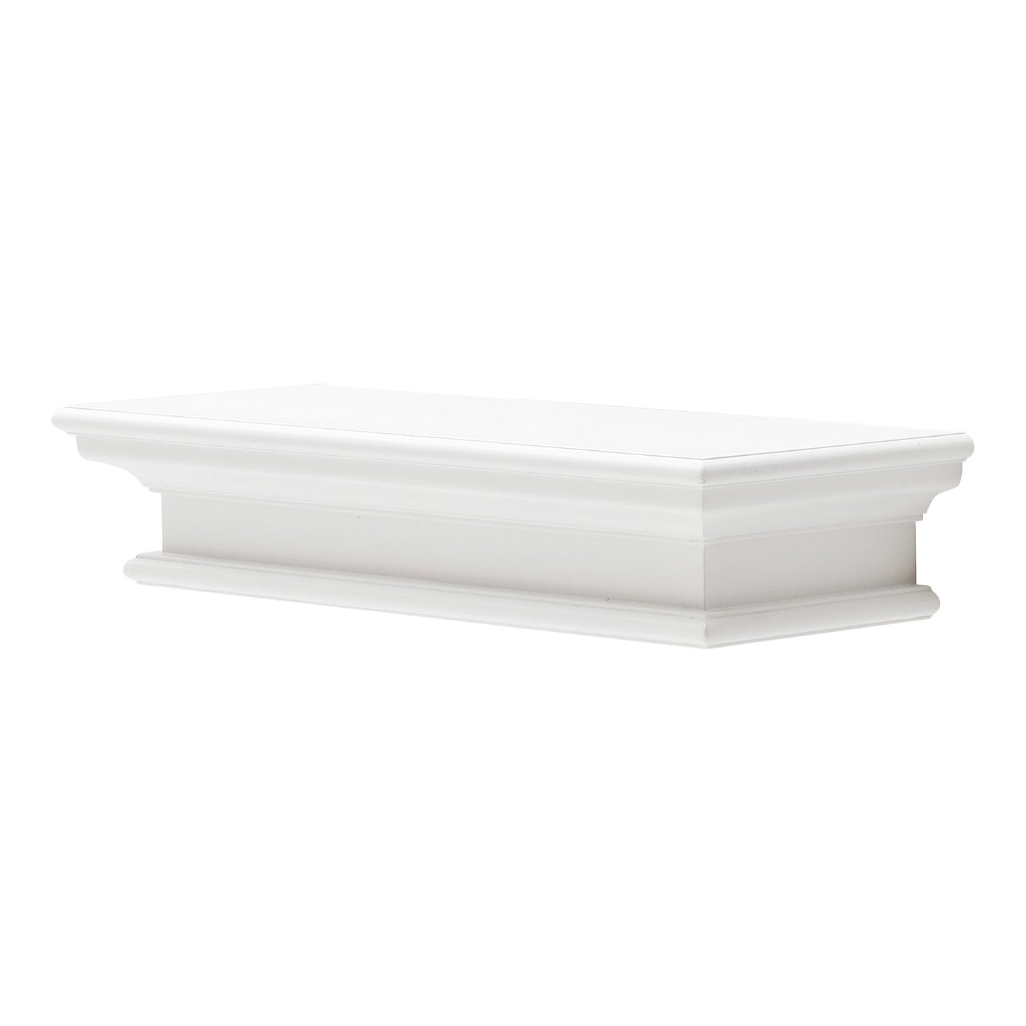 23" Classic White Floating Wall Shelf