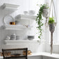 23" Classic White Floating Wall Shelf