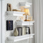 23" Classic White Floating Wall Shelf