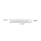 32" Classic White Floating Wall Shelf