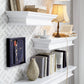 32" Classic White Floating Wall Shelf