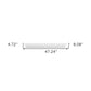 47" Classic White XL Floating Wall Shelf