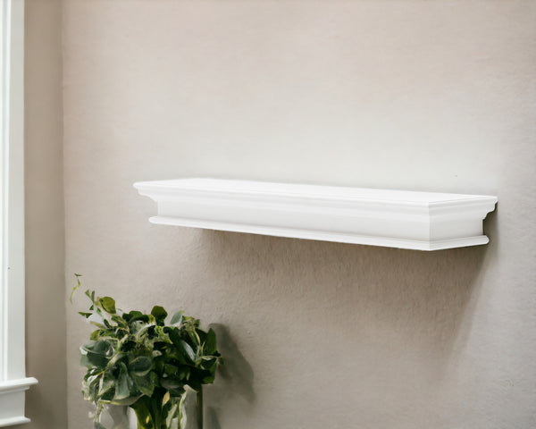 47 Classic White XL Floating Wall Shelf