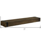 7" Solid Wood Wall Mounted Shelving Unit