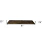 24" Solid Wood Wall-Mounted Shelving Unit