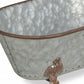 Jumbo Hammered Metal Bathtub Sculpture