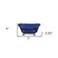 Navy Blue Metal Bath Tub Sculpture