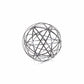 Black Metal Wire Decorative Sculpture