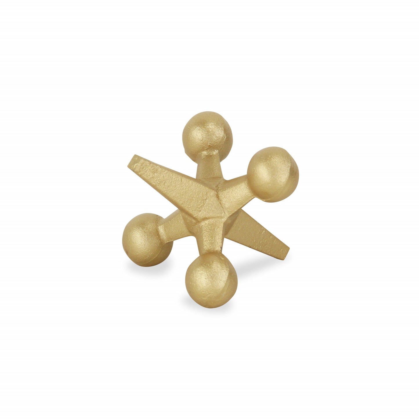 Petite Gold Jack Shaped Decorative Sculpture