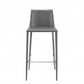 30" Gray Steel Low Back Bar Height Bar Chair