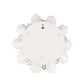 Cream Exaggerated 9" Ceramic Flower Wall Art