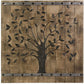 Rustic Brown Barn Door Tree of Life Wall Art