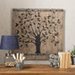 Rustic Brown Barn Door Tree of Life Wall Art