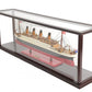 16" Black and Red 1912 RMS Titanic Medium Display Case Boat Hand Painted Decorative Boat