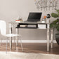 Silver Matte Mirrored Writing Desk