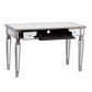 Silver Matte Mirrored Writing Desk