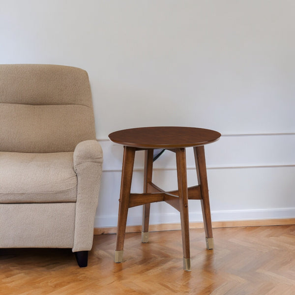 23 Brown Solid Wood End Table