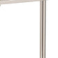 24" Silver Glass And Iron Square Mirrored End Table