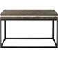 Set of Two 47" Brown and Black Frame Console Table