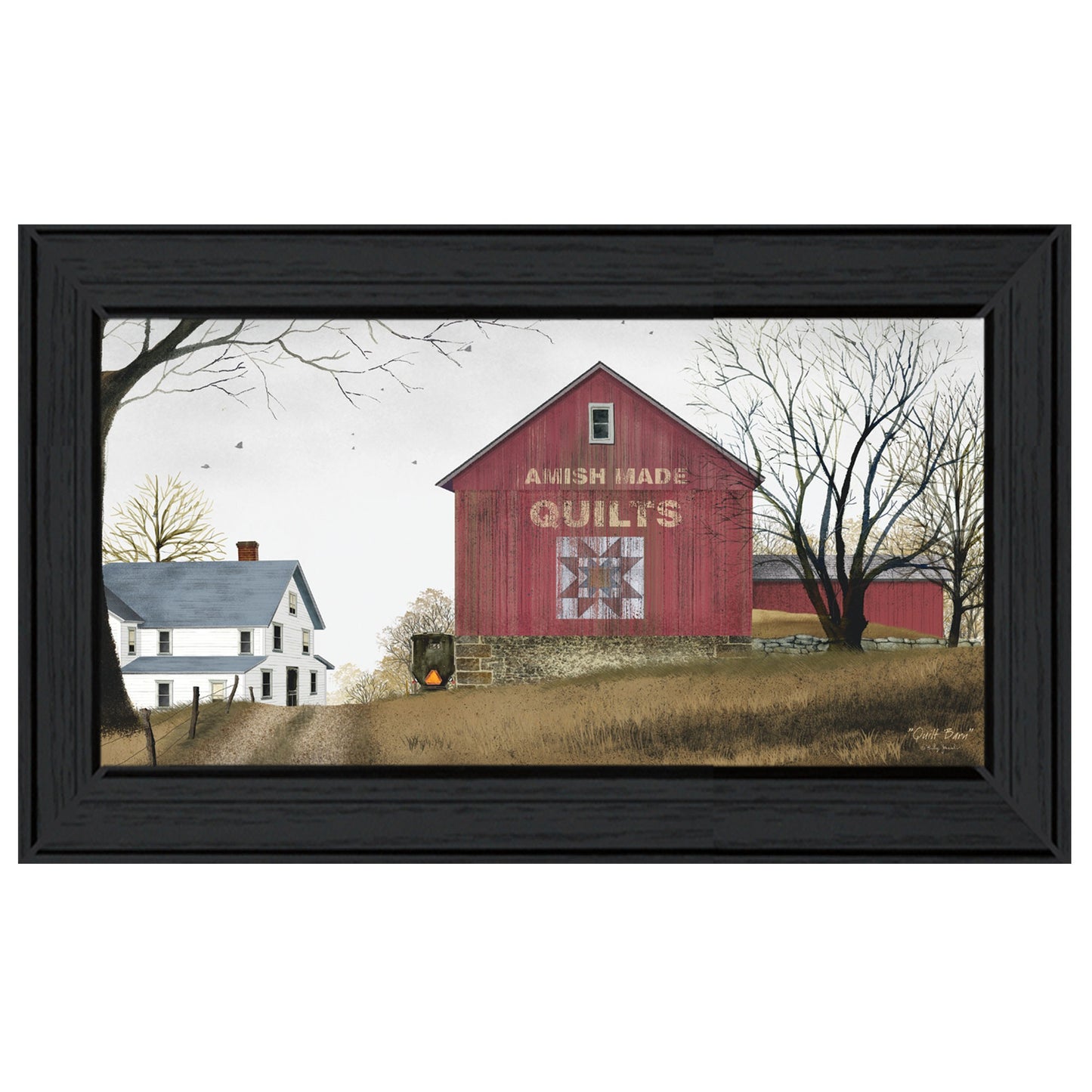 The Quilt Barn 1 Black Framed Print Wall Art