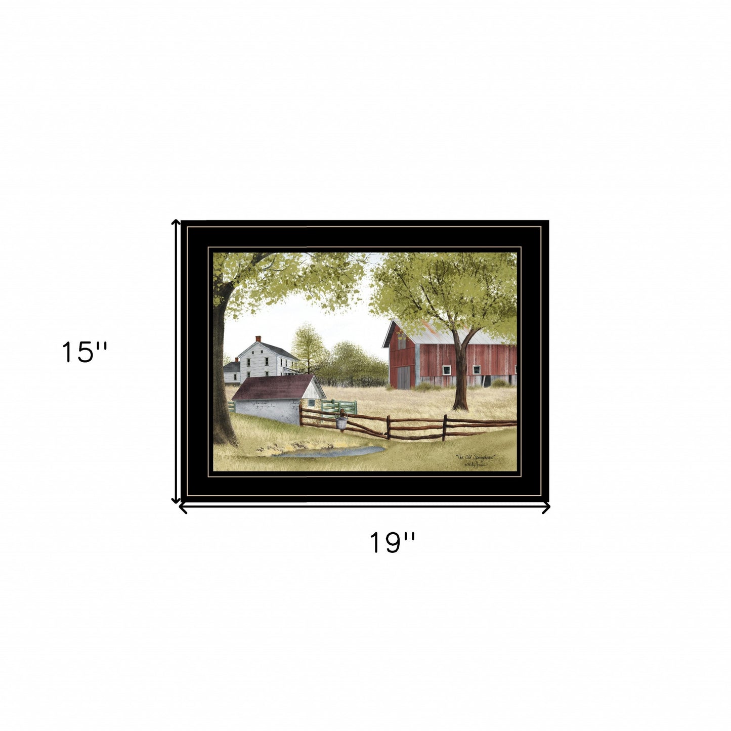 The Old Spring House 2 Black Framed Print Wall Art