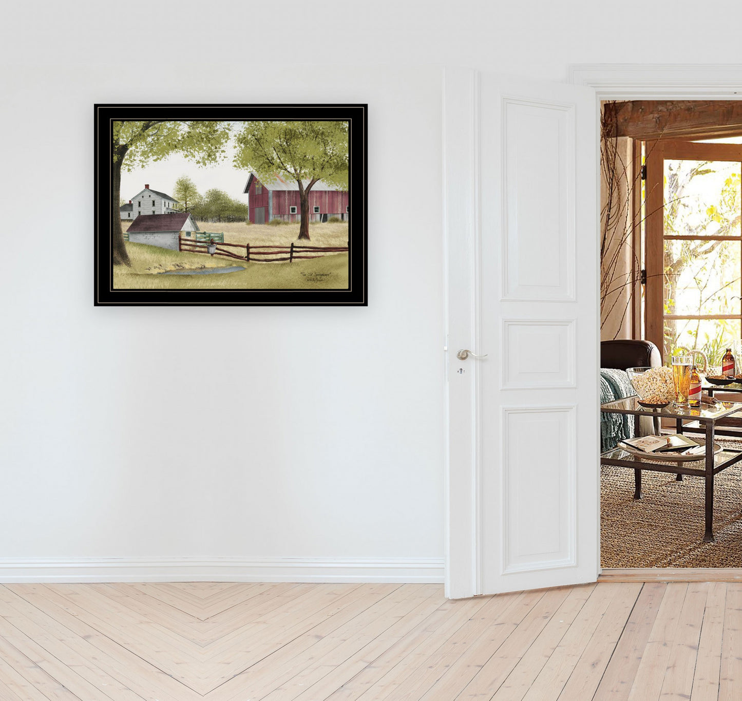 The Old Spring House 4 Black Framed Print Wall Art