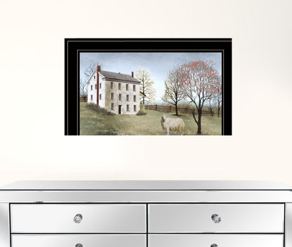 Spring at White House Farm 2 Black Framed Print Wall Art