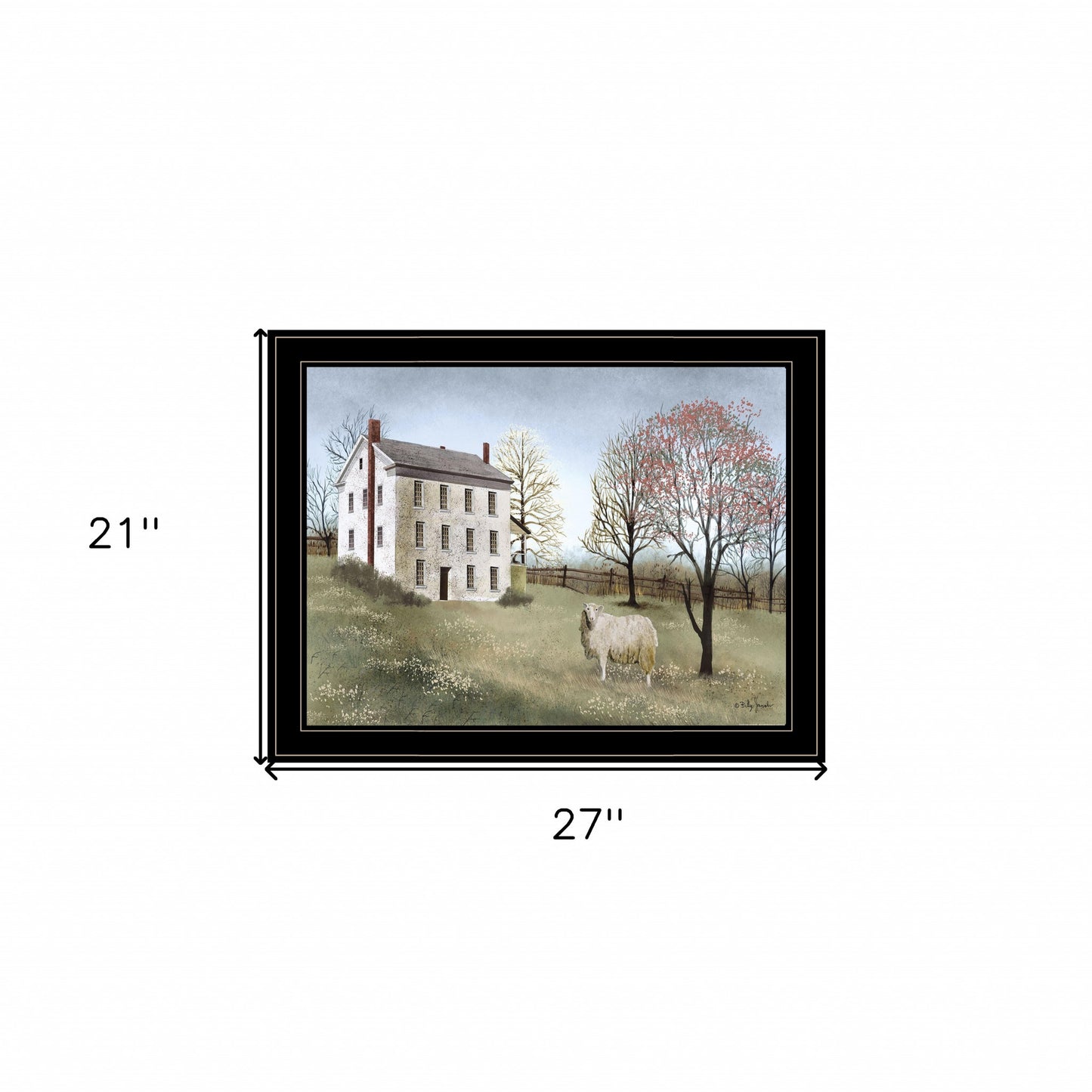 Spring at White House Farm 4 Black Framed Print Wall Art