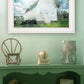 White Barn 1 White Framed Print Wall Art