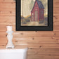 Folk Art Outhouse Black Framed Print Wall Art