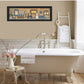 Starlight Bath 1 Black Framed Print Bathroom Wall Art