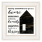 A Blessing 1 White Framed Print Wall Art