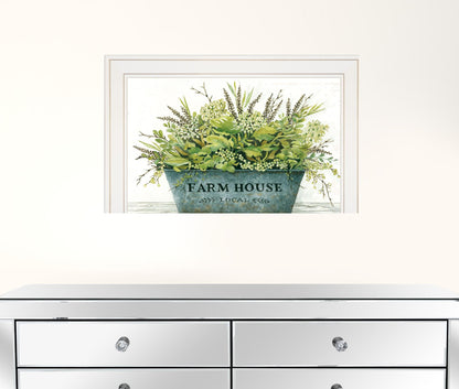 Farmhouse White Framed Print Wall Art