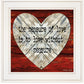 Measure of Love 1 White Framed Print Wall Art