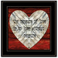 Measure of Love 2 Black Framed Print Wall Art