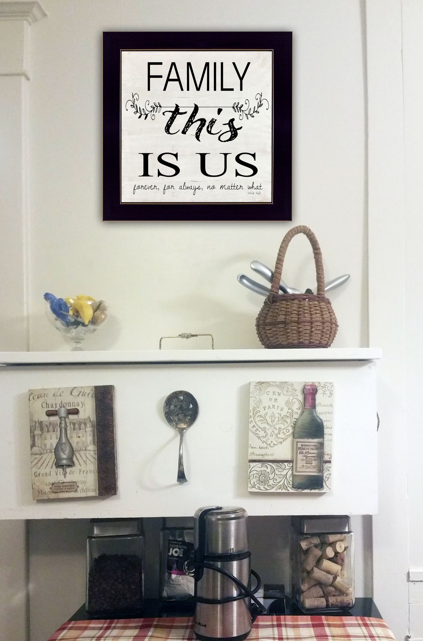 Family This is Us 1 Black Framed Print Wall Art