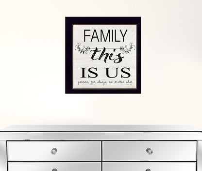 Family This is Us 1 Black Framed Print Wall Art