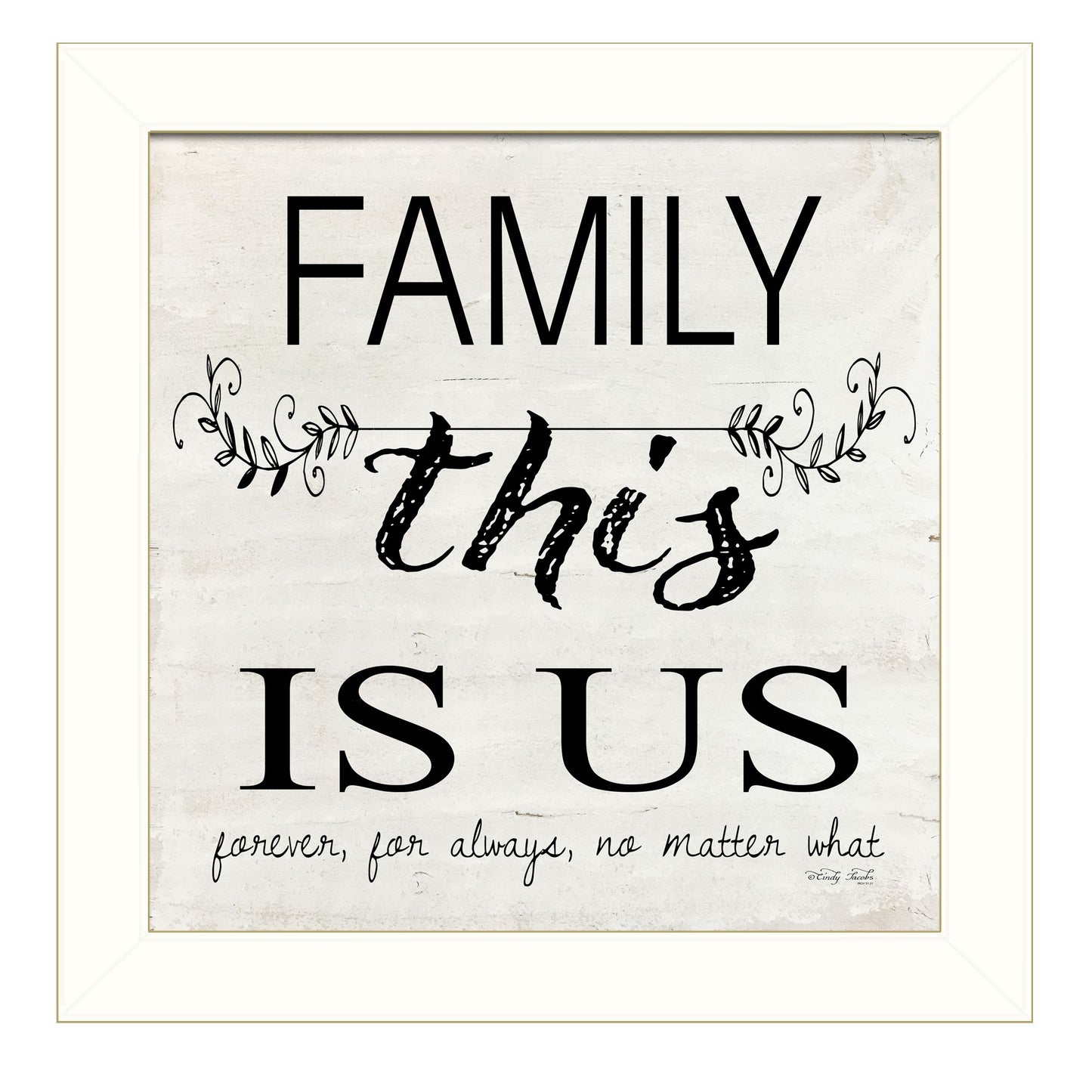 Family This is Us 2 White Framed Print Wall Art