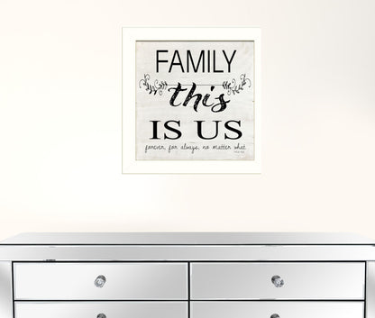 Family This is Us 2 White Framed Print Wall Art